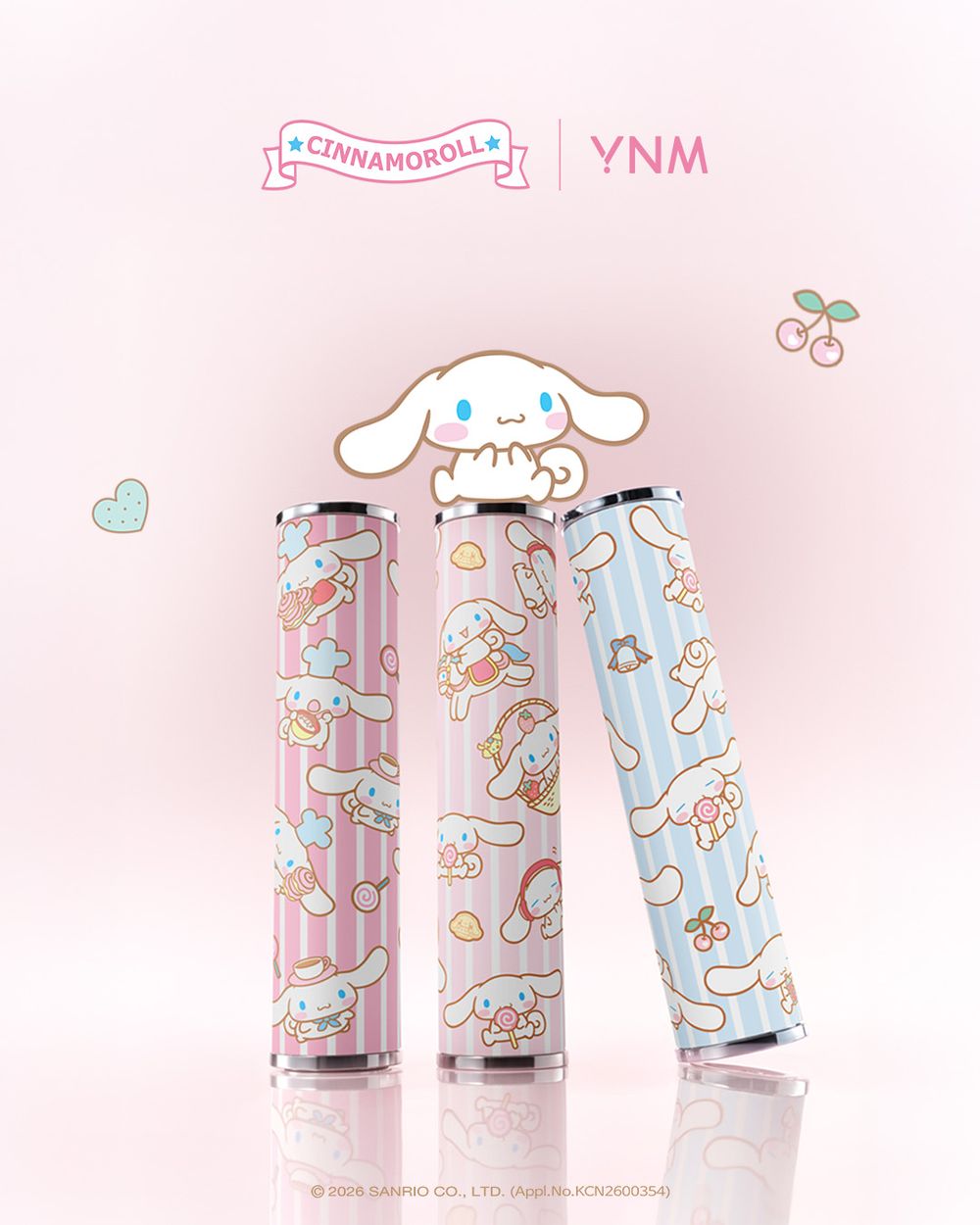 三麗鷗粉絲準備發瘋！韓國國民潤唇膏YNM聯名大耳狗，滿版軟萌插畫管身＋立體大臉唇膏刻印，每一抹都像跟大耳狗親親！-6
