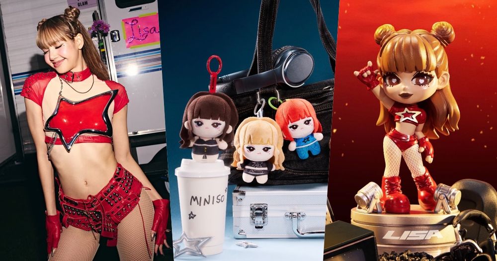MINISO跟Lisa聯名啦！超可愛「紅色星星套裝Lisa公仔、絨毛吊飾盲盒」全都必須買！-1