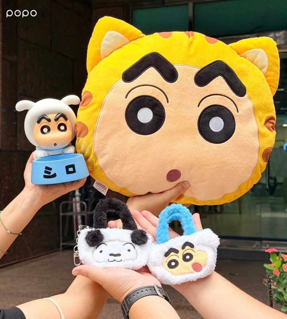 7-11開賣「動物變裝蠟筆小新」周邊！超Q「月兔小新抱枕毯、熊貓小白零錢包、陶瓷盤」這天開賣！-16