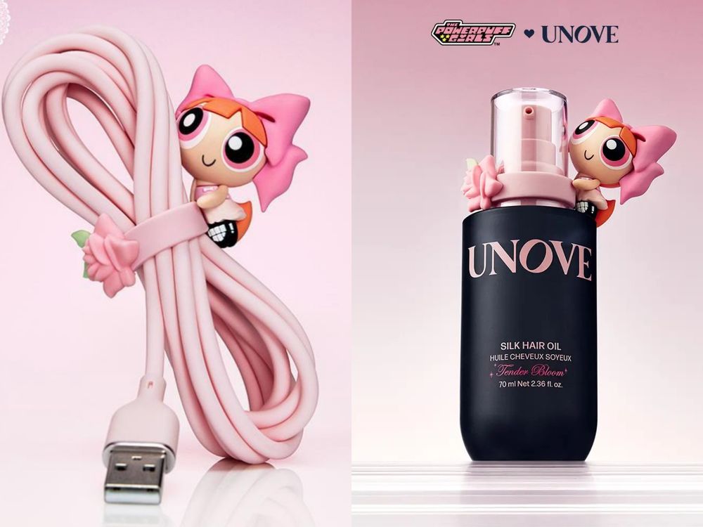 SVT金玟奎髮品愛牌聯名《飛天小女警》！UNOVE洗髮精＆髮膜印上小女警愛心插畫，韓妞最愛髮香水、護手霜附贈超萌頭套！-5