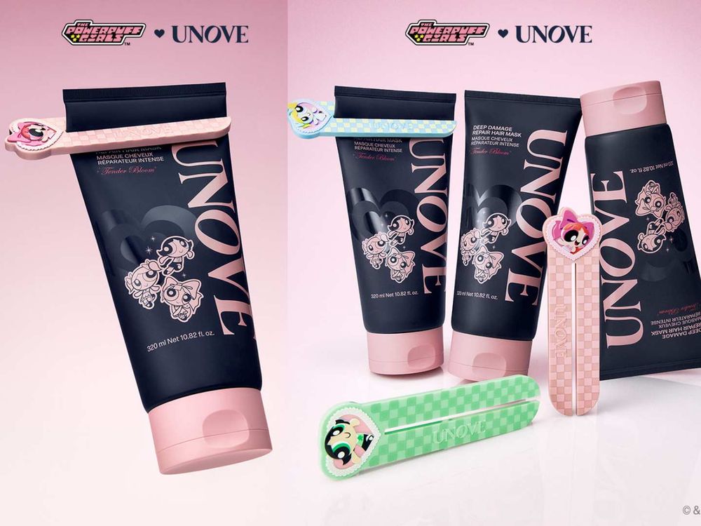 SVT金玟奎髮品愛牌聯名《飛天小女警》！UNOVE洗髮精＆髮膜印上小女警愛心插畫，韓妞最愛髮香水、護手霜附贈超萌頭套！-7
