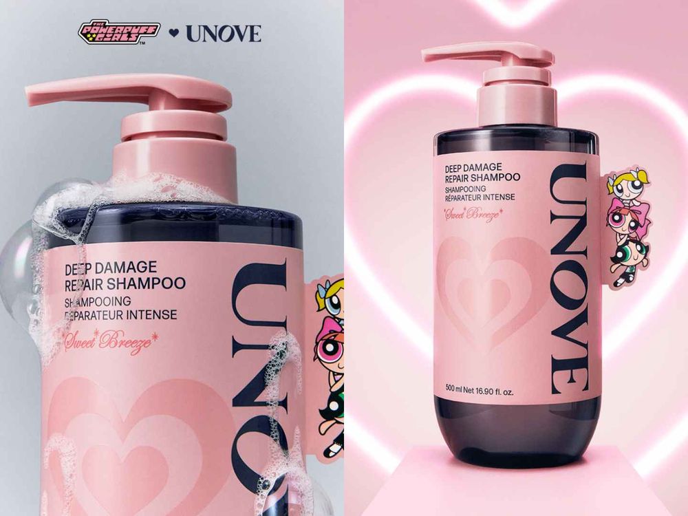 SVT金玟奎髮品愛牌聯名《飛天小女警》！UNOVE洗髮精＆髮膜印上小女警愛心插畫，韓妞最愛髮香水、護手霜附贈超萌頭套！-9