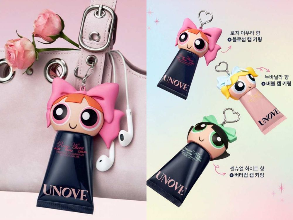 SVT金玟奎髮品愛牌聯名《飛天小女警》！UNOVE洗髮精＆髮膜印上小女警愛心插畫，韓妞最愛髮香水、護手霜附贈超萌頭套！-11