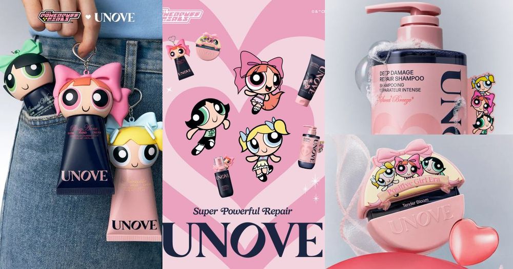 SVT金玟奎髮品愛牌聯名《飛天小女警》！UNOVE洗髮精＆髮膜印上小女警愛心插畫，韓妞最愛髮香水、護手霜附贈超萌頭套！-1