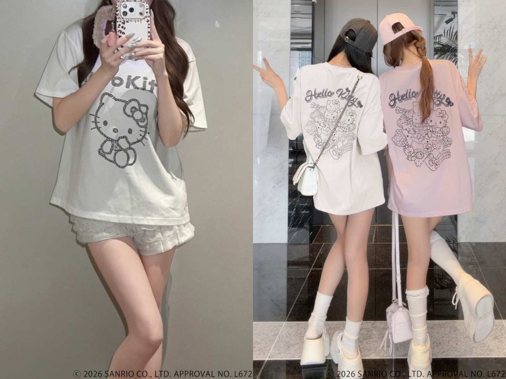 日妞愛牌GRL也聯名三麗鷗！曬黑Kitty、花小兔一口氣全登場！童年回憶「蜜糖邦尼」也來了、復古控有福了！-2