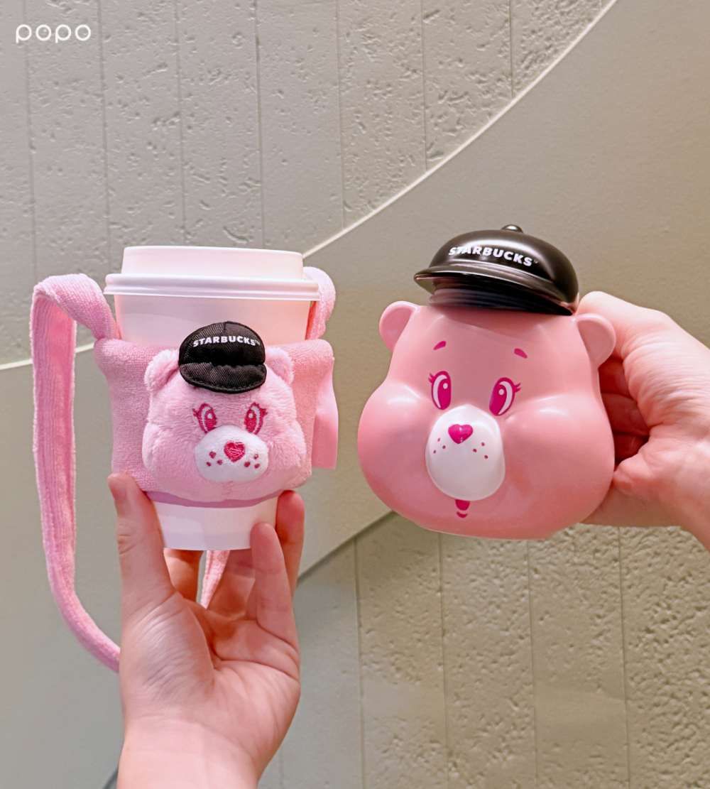 星巴克跟Care Bears聯名啦！超可愛「店員分享熊玩偶、溫柔小熊立體馬克杯」全都想要買！-11