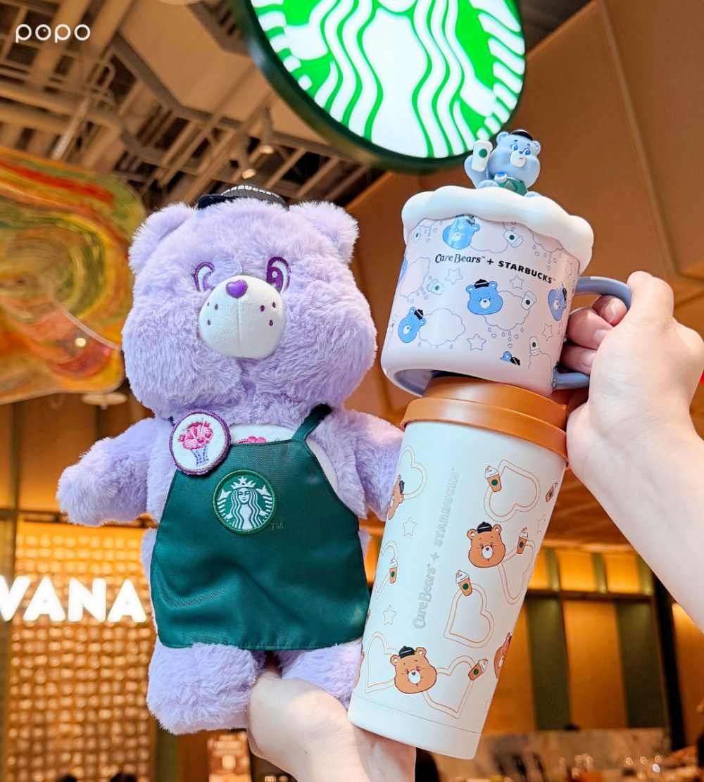星巴克跟Care Bears聯名啦！超可愛「店員分享熊玩偶、溫柔小熊立體馬克杯」全都想要買！-19