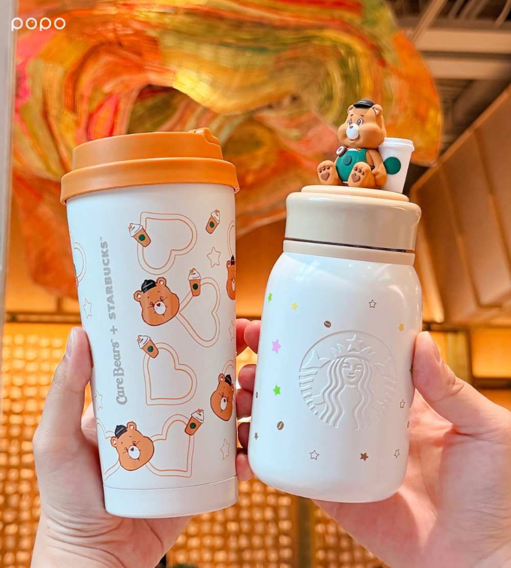 星巴克跟Care Bears聯名啦！超可愛「店員分享熊玩偶、溫柔小熊立體馬克杯」全都想要買！-20