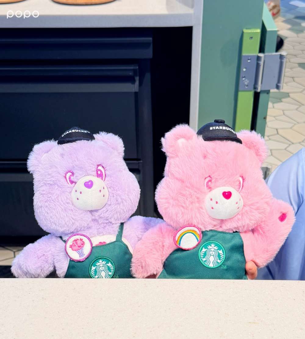 星巴克跟Care Bears聯名啦！超可愛「店員分享熊玩偶、溫柔小熊立體馬克杯」全都想要買！-18