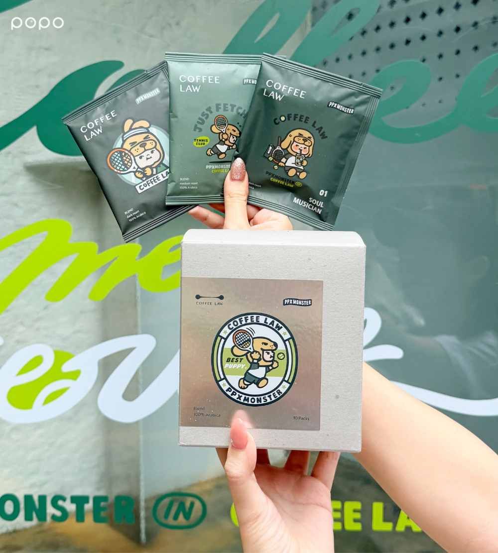 COFFEE LAW跟PP X MONSTER聯名啦！超萌「飛天耳網球狗狗吊飾、運動小毛巾」狗控買到失心瘋！-11
