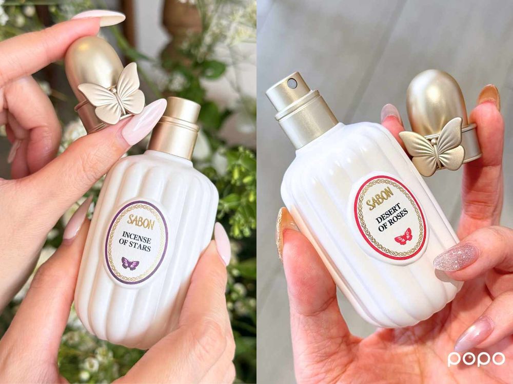 SABON首款淡香精驚喜降臨！奶油白瓷瓶＋金翼蝴蝶瓶蓋，5款夢幻香氣一次登場，荔枝玫瑰、檜木森林、星辰焚香美到想全包！-8