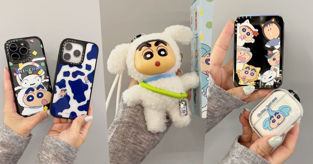 敲敲大象！CASETiFY再度聯名蠟筆小新！阿呆、妮妮變身小動物！超可愛「絨毛吊飾盲盒」還能磁吸！-1