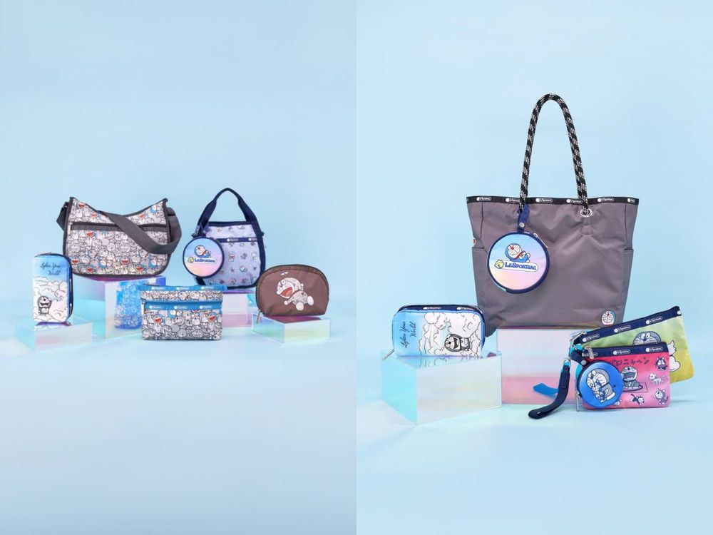 童年回憶直接背上身！哆啦A夢新聯名LeSportsac！大容量托特包超可愛、居然還是雙面！零錢包也想一起買！-4