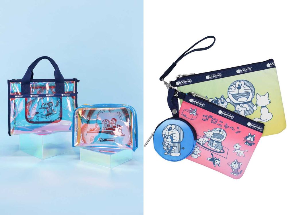 童年回憶直接背上身！哆啦A夢新聯名LeSportsac！大容量托特包超可愛、居然還是雙面！零錢包也想一起買！-8