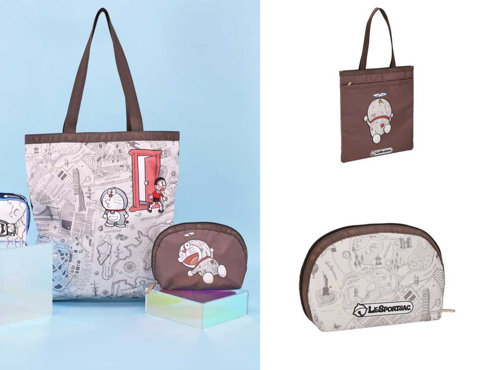 童年回憶直接背上身！哆啦A夢新聯名LeSportsac！大容量托特包超可愛、居然還是雙面！零錢包也想一起買！-7