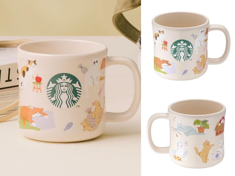 星巴克「國際抱貓日」必買5大周邊推薦！超可愛「三花貓飲料杯套、黑白貓咪馬克杯」貓奴全要買！-4