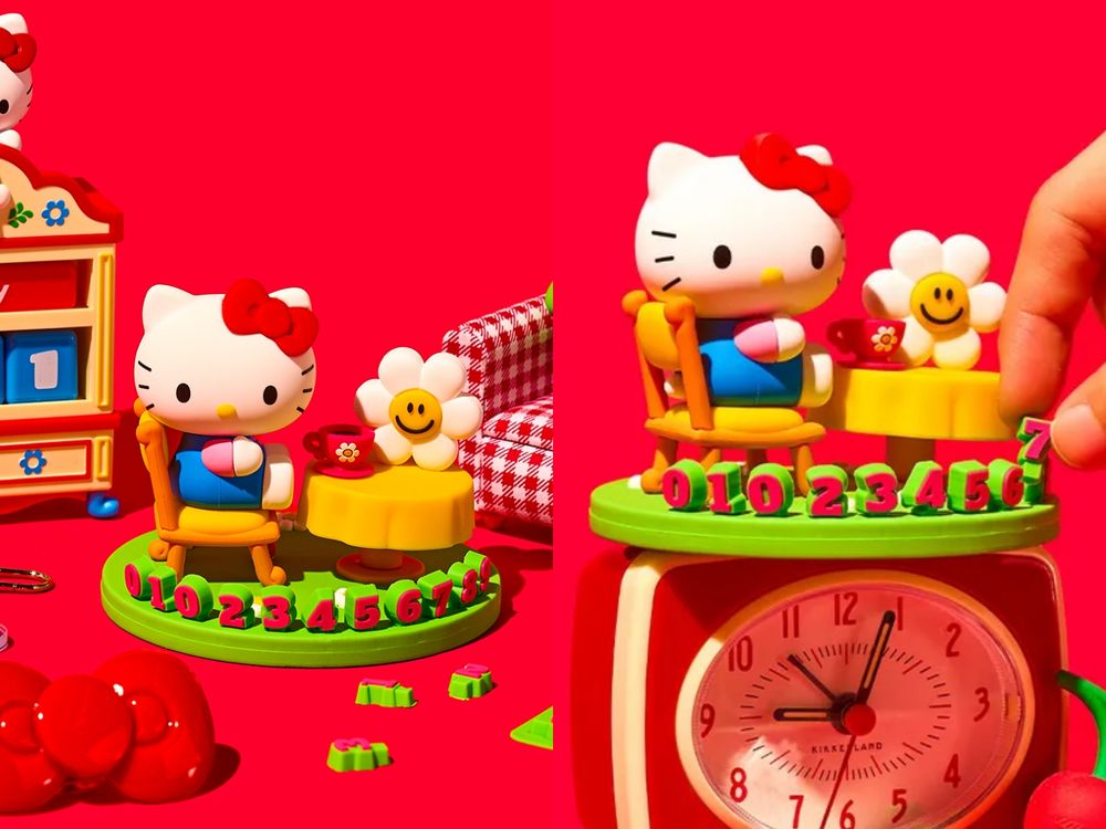 Wiggle Wiggle又跟Hello Kitty聯名了！超可愛「小花凱蒂貓牙刷架、絨毛地墊」韓妞都狂掃！-7