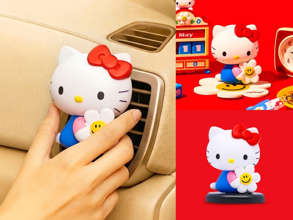 Wiggle Wiggle又跟Hello Kitty聯名了！超可愛「小花凱蒂貓牙刷架、絨毛地墊」韓妞都狂掃！-8