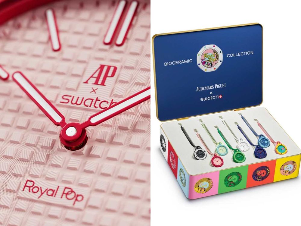 終於公開真面目！AP聯名Swatch「Royal Pop」聯名登場！皇家橡樹變懷錶、還能掛包包太潮！-2