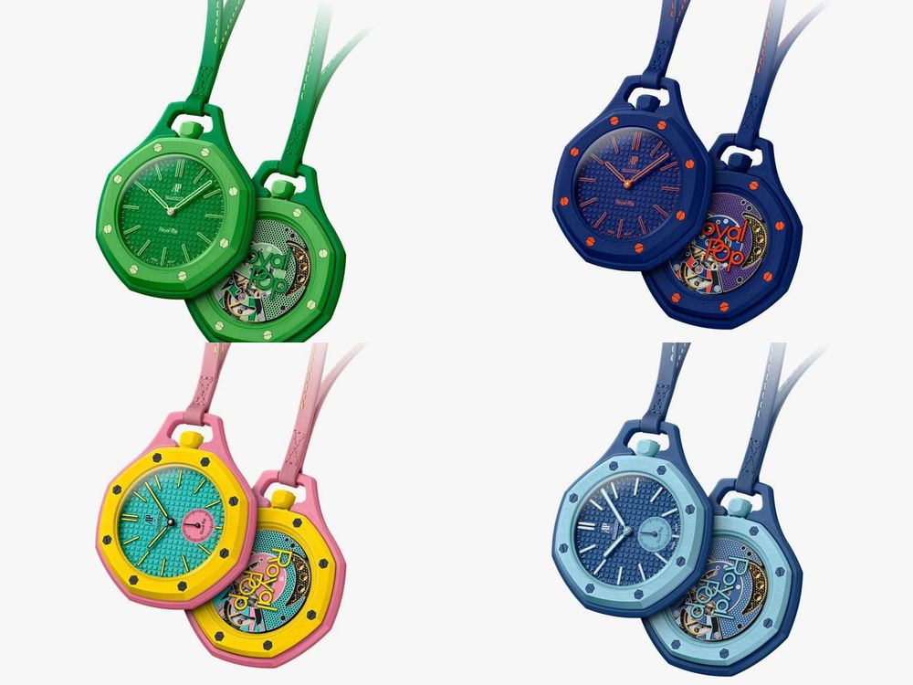 終於公開真面目！AP聯名Swatch「Royal Pop」聯名登場！皇家橡樹變懷錶、還能掛包包太潮！-6