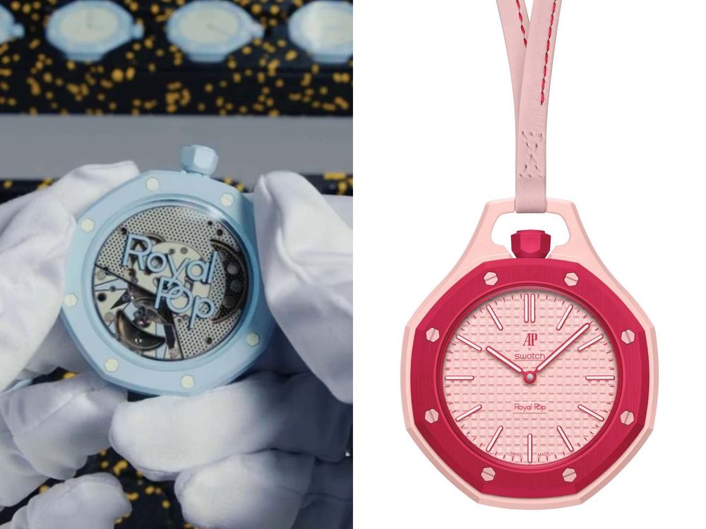終於公開真面目！AP聯名Swatch「Royal Pop」聯名登場！皇家橡樹變懷錶、還能掛包包太潮！-10