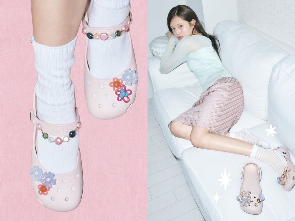 全球都在搶這雙！Crocs芭蕾洞洞鞋「芭蕾粉、豹紋、百搭黑」韓國人腳一雙、隨便搭都好看！-6