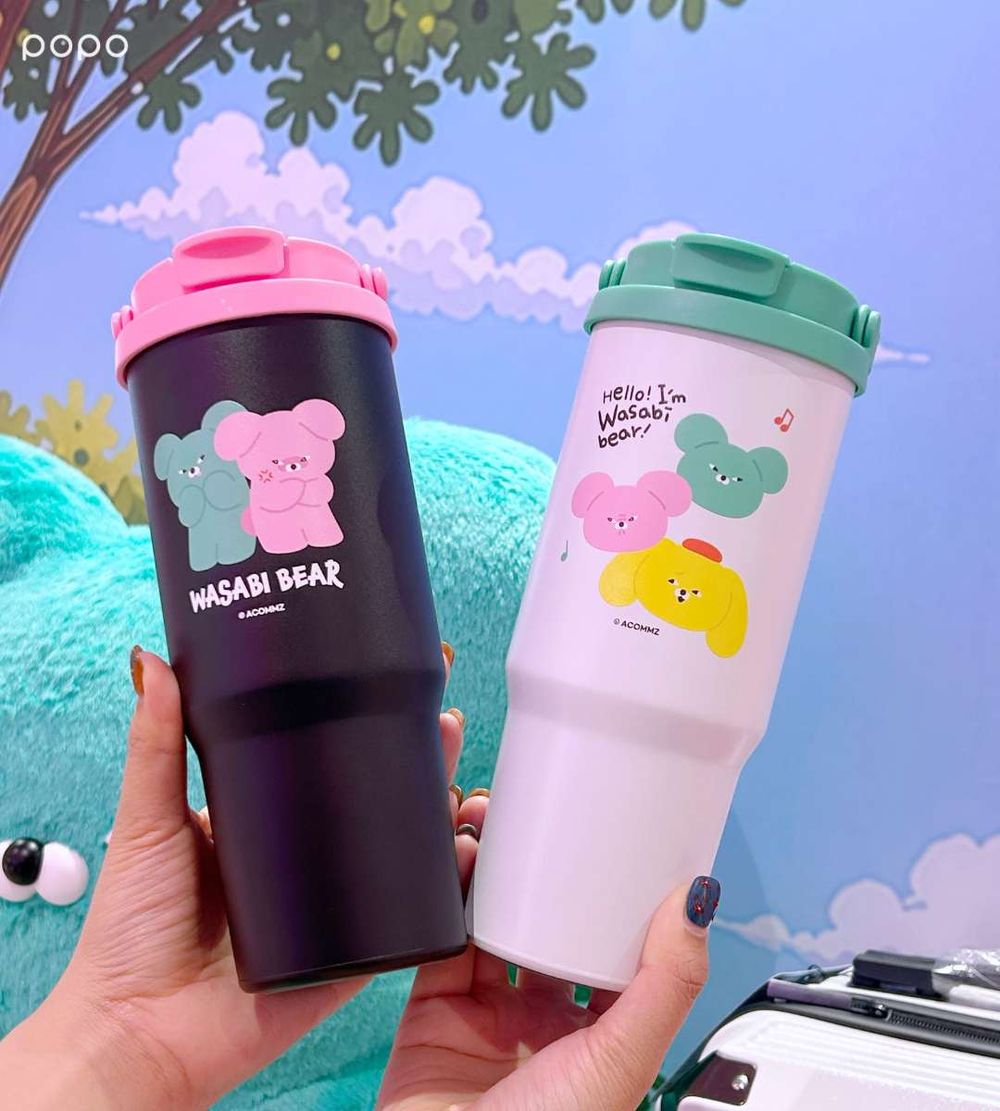 屈臣氏最新加購小物是WASABI BEAR！超可愛「眼罩芥末熊飲料杯套、熊頭電腦包」全都太想要！-12