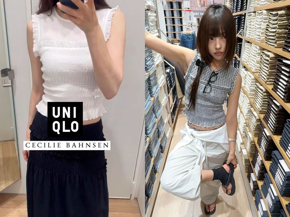 日女都暴動！UNIQLO聯名Cecilie Bahnsen台灣要開賣了！小花短T、荷葉洋裝...必搶單品是這些！-12