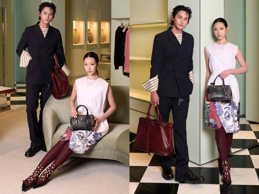 PRADA秋冬新品該買誰？范少勳、許曦文搶先帶逛！「可折疊圓筒包、壓紋Bonnie包」話題爆棚-2
