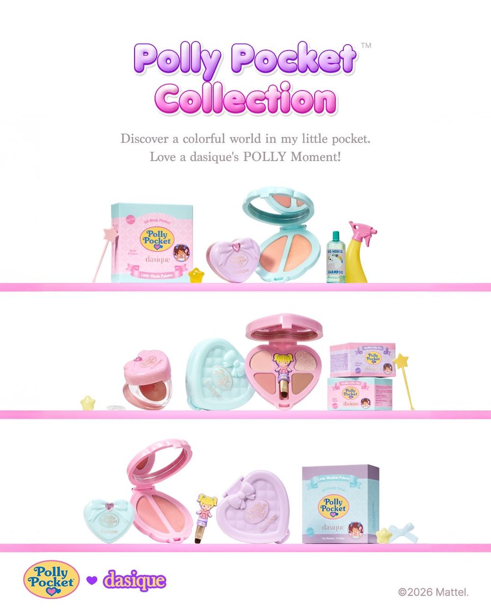dasique太懂大人少女的心！Polly Pocket聯名彩妝「腮紅＋唇泥」重現口袋玩具輕巧夢幻，韓妞已經準備搶翻！-11