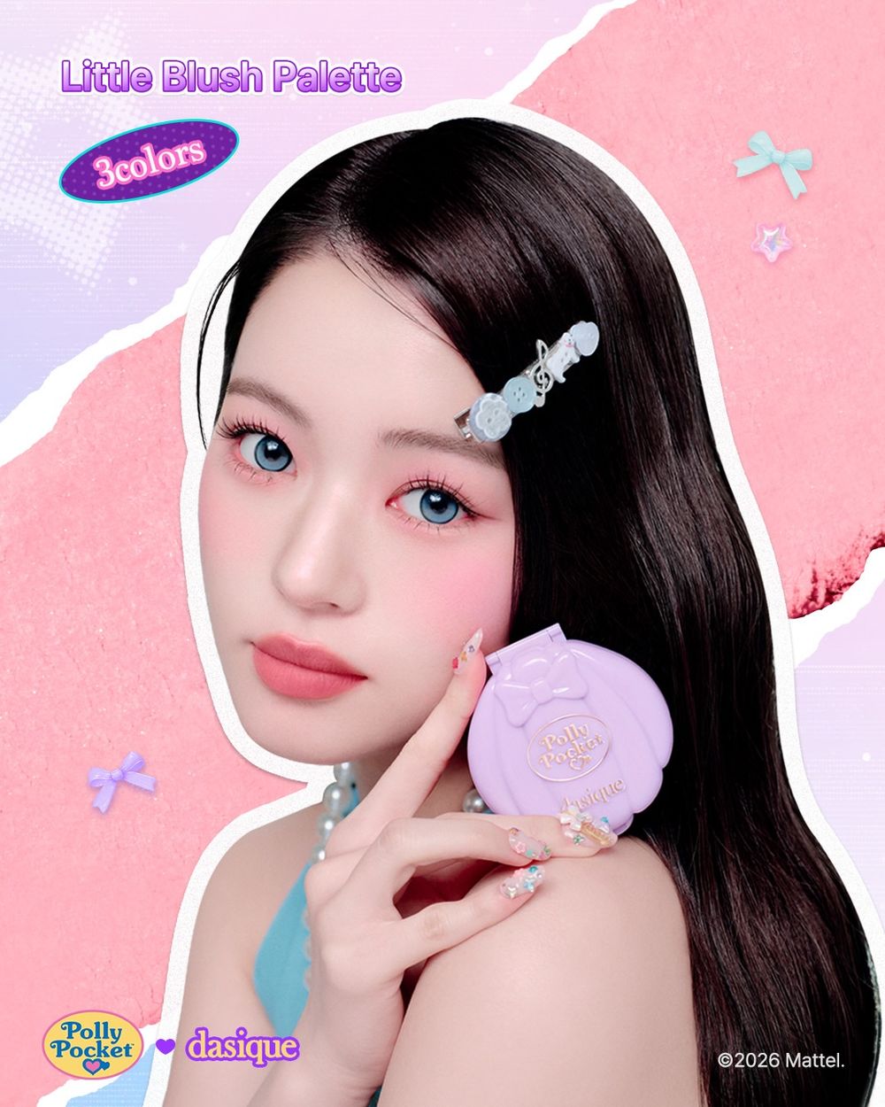 dasique太懂大人少女的心！Polly Pocket聯名彩妝「腮紅＋唇泥」重現口袋玩具輕巧夢幻，韓妞已經準備搶翻！-9