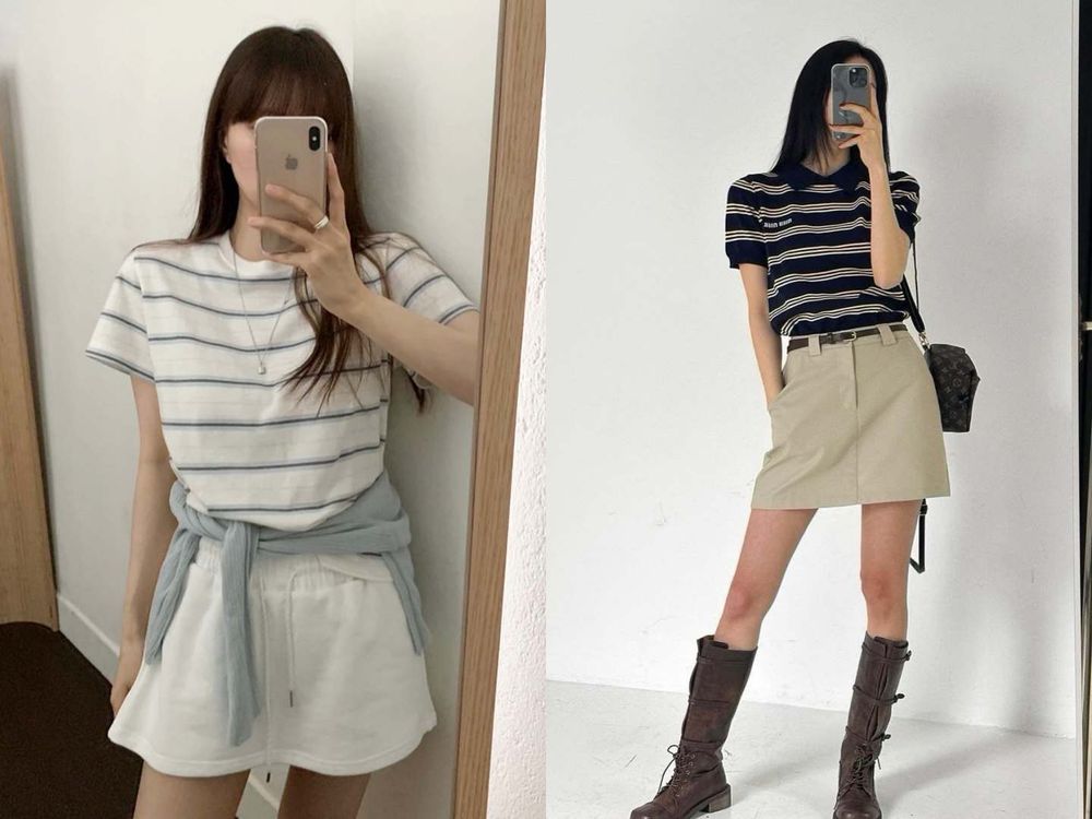夏天短裙怎麼穿才時髦？韓妞6招「小心機秘訣」悄悄公開！長靴混搭、搭配腰鏈...回頭率超高！-4