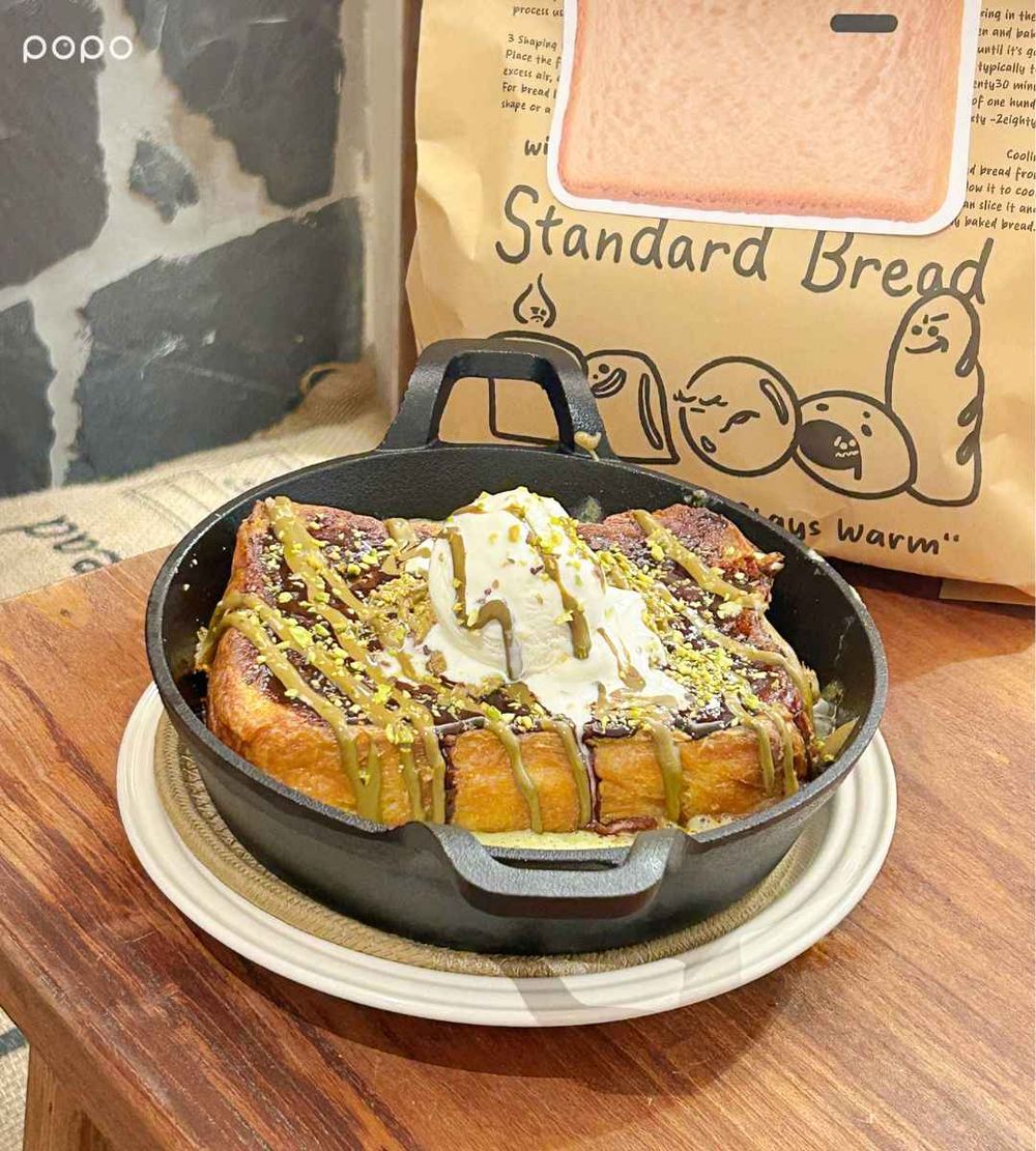 韓國爆紅鐵板吐司Standard Bread來了！Jisoo、銀赫也愛「焦糖布蕾鐵鍋吐司」必點菜單一次看！-7