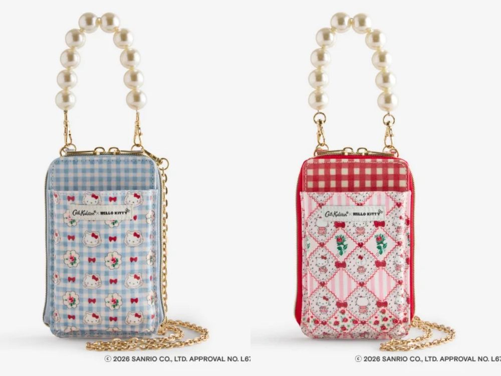Cath Kidston最新Kitty聯名可愛發瘋！貓貓害羞臉紅吊飾、荷葉邊托特包...這波真的忍不住！-7