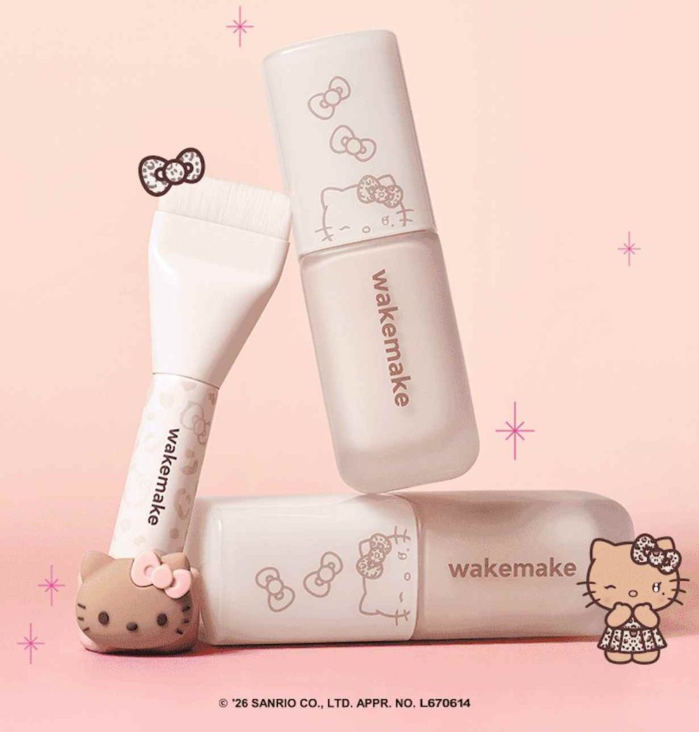 WAKEMAKE又來搶錢！二度攜手三麗鷗打造「Hello Kitty平成辣妹」聯名，曬黑Kitty＋豹紋，開賣秒搶空！-5