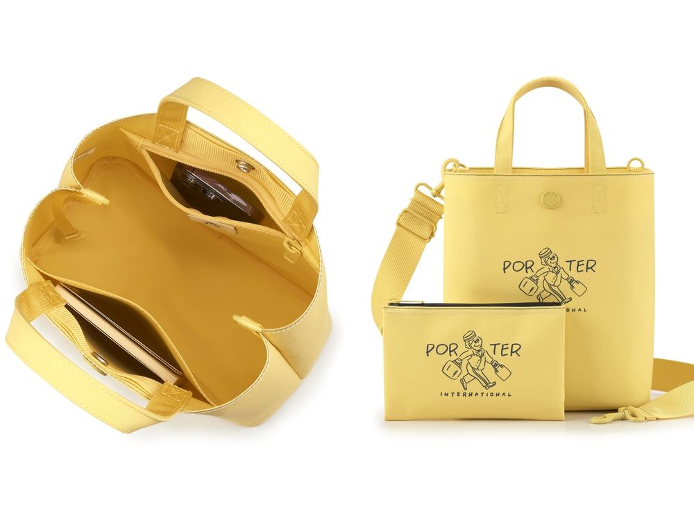 PORTER INTERNATIONAL包王「托特包」超美新色來了！鵝黃、草莓粉...大容量簡直通勤神包！-4