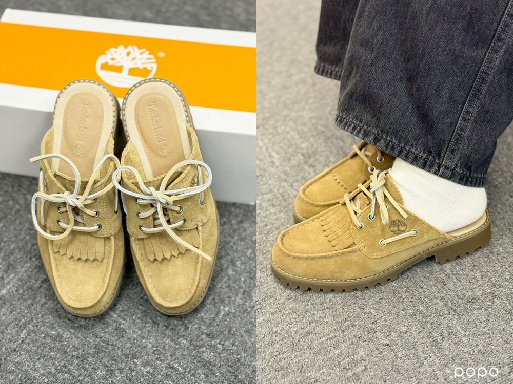 愛豆舞台最愛「踢不爛Timberland」新出三款懶人拖討論爆！穆勒鞋版「大黃靴、帆船鞋」夏天超需要一雙！-6
