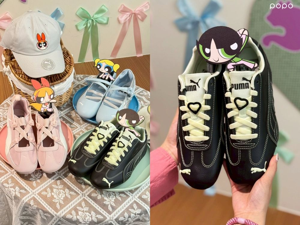 PUMA《飛天小女警》聯名球鞋來了！花花、泡泡、毛毛專屬款超可愛、期間限定巨型打卡牆在這！-6