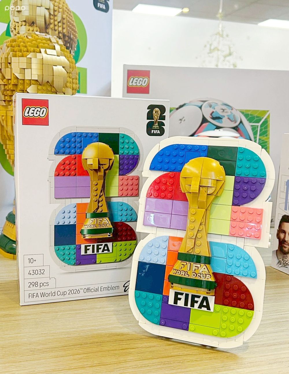 2026世足賽聯名LEGO台灣也買得到！超精緻「梅西背影、踢球C羅、FIFA官方獎盃」全都要收藏！-2
