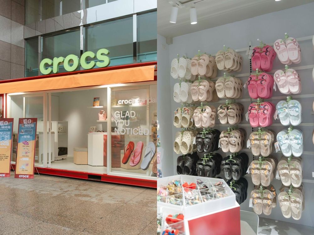 韓國爆紅Crocs厚底小拖鞋來了！超軟Q「雲朵洞洞拖鞋」加鞋扣超可愛、細腿夾腳拖也得買！-11