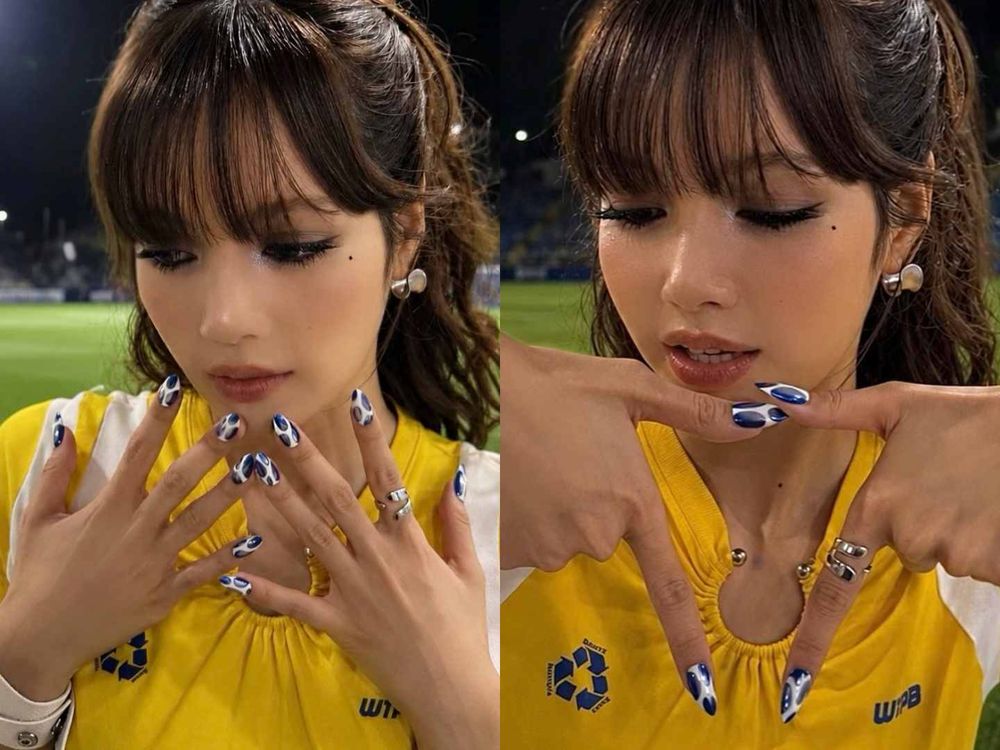 2026世足開打！FIFA世界杯應援美甲提案，LISA同款貓眼足球美甲、國旗經典配色、低調球衣元素，指尖也要一起加油！-6