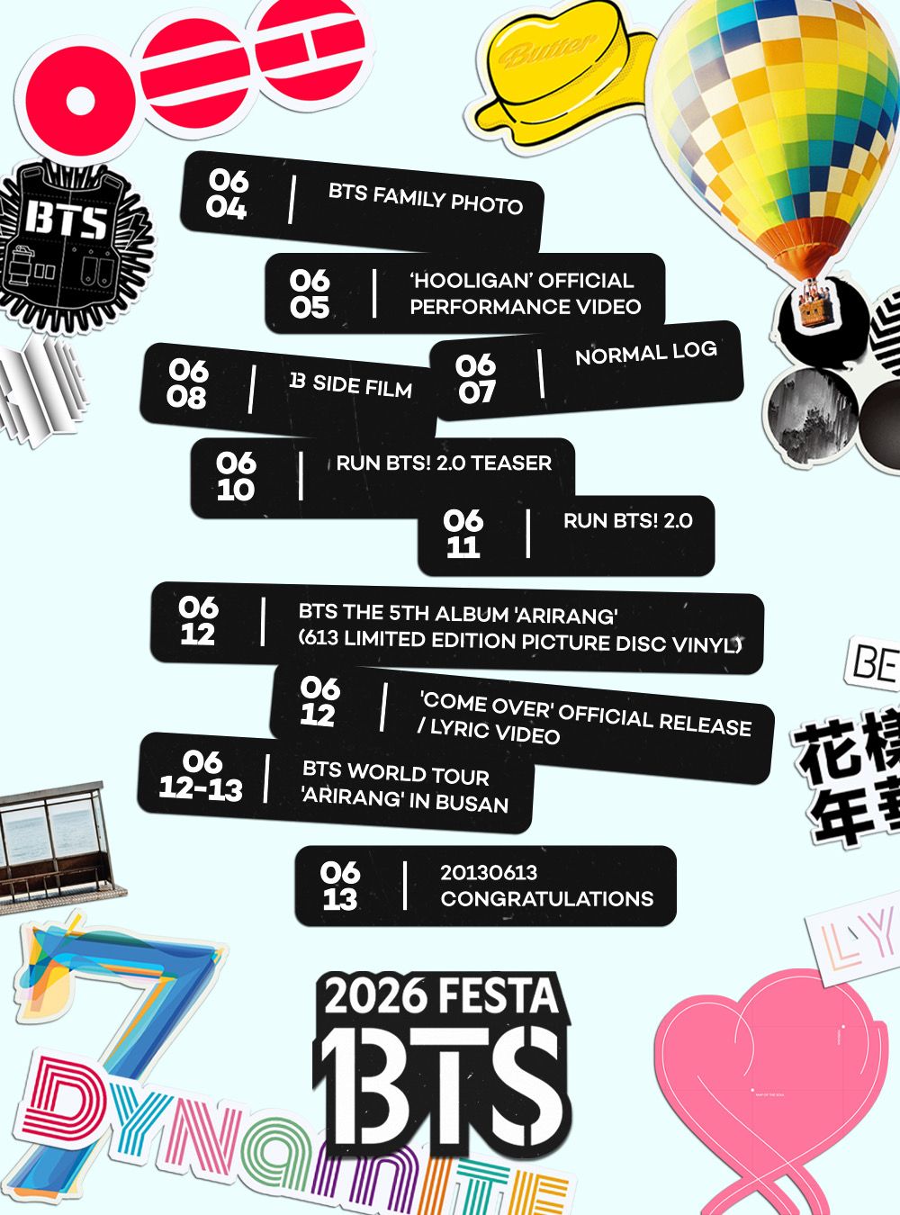 BTS出道13週年啦！一系列週年慶典日程公開，家族合照回歸、防彈2.0開跑，6/13當天還在釜山末場開唱狂歡！-15