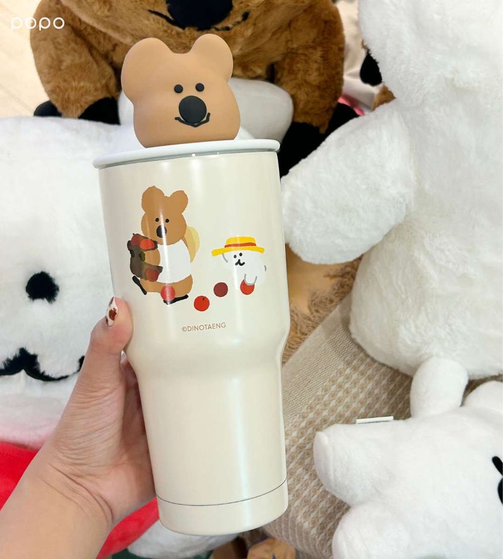 DINOTAENG矮袋鼠在7-11！超可愛「QUOKKA絨毛面紙套、BOBO馬克杯、飲料杯套」這天開賣！-10