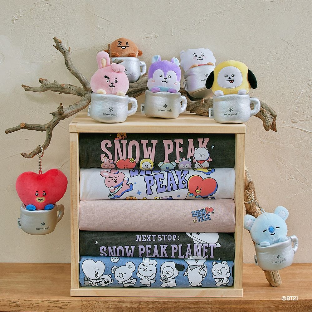 BTS孩子們營業中！Snow Peak聯名BT21萌到犯規！阿米狂問「絨毛鑰匙圈」先結帳再說！-9