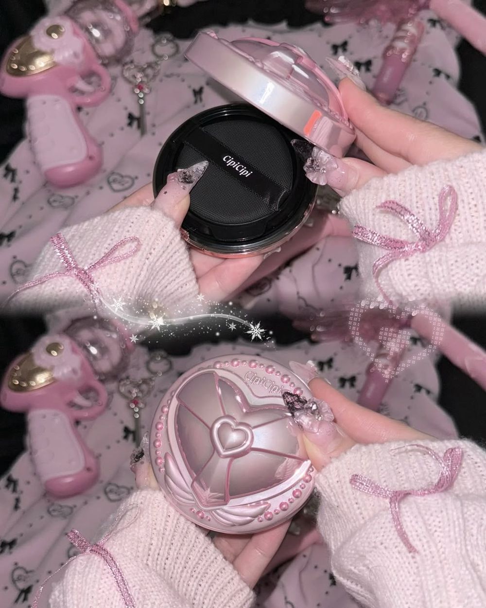 日本少女圈暴動！CipiCipi限量「變身器氣墊」，立體愛心＋翅膀粉色外殼夢幻指數破表，拿在手上秒變魔法少女！-7