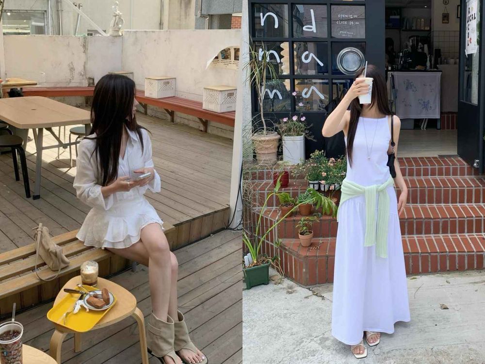 夏天洋裝怎麼穿才好看？韓女五招「顯瘦不失敗技巧」一次學會！碎花每年上榜、輕鬆打造女神級比例！-9