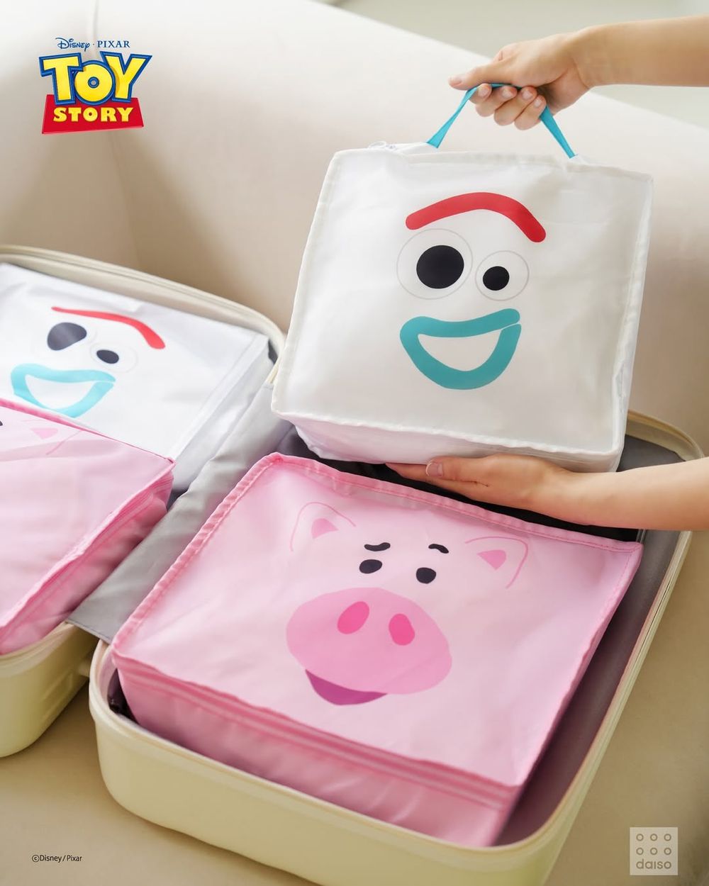 韓國大創開賣《玩具總動員5》生活小物！超可愛「蛋頭先生便當袋、三眼怪夾鏈收納包」百元就能收！-12