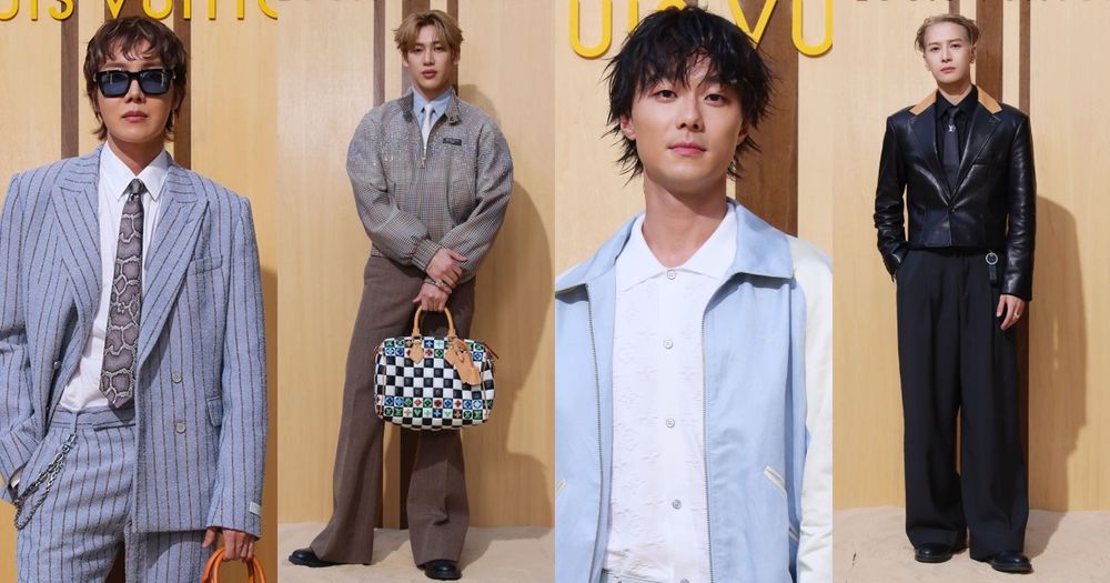 LV男裝大秀有多狂？直接把瀑布海浪搬進秀場、各界男神大集合、 j-hope神級待遇秀款搶先穿上！-1