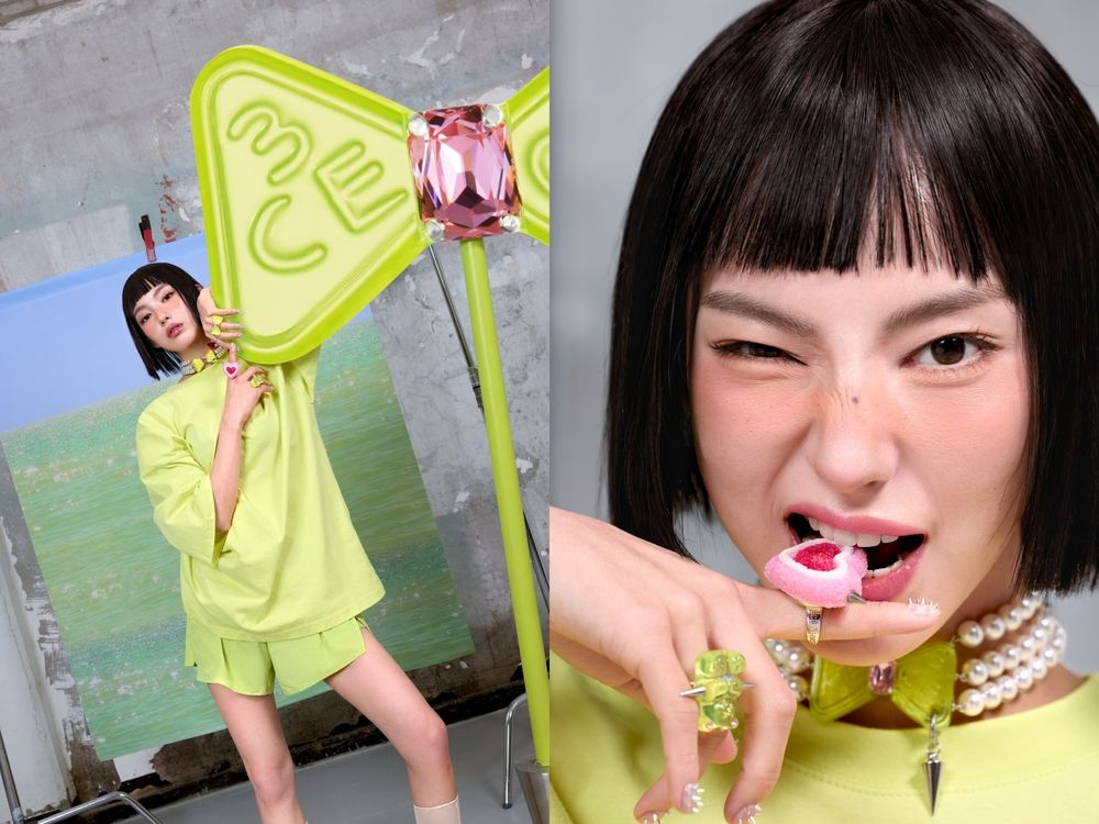 3CE最潮聯名來了！攜手韓星愛牌MIKSHIMAI推限量彩妝，蜜桃腮紅、珊瑚唇膏甜酷登場，滿額再送聯名戒指、項鍊！-3