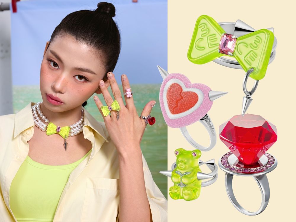 3CE最潮聯名來了！攜手韓星愛牌MIKSHIMAI推限量彩妝，蜜桃腮紅、珊瑚唇膏甜酷登場，滿額再送聯名戒指、項鍊！-9